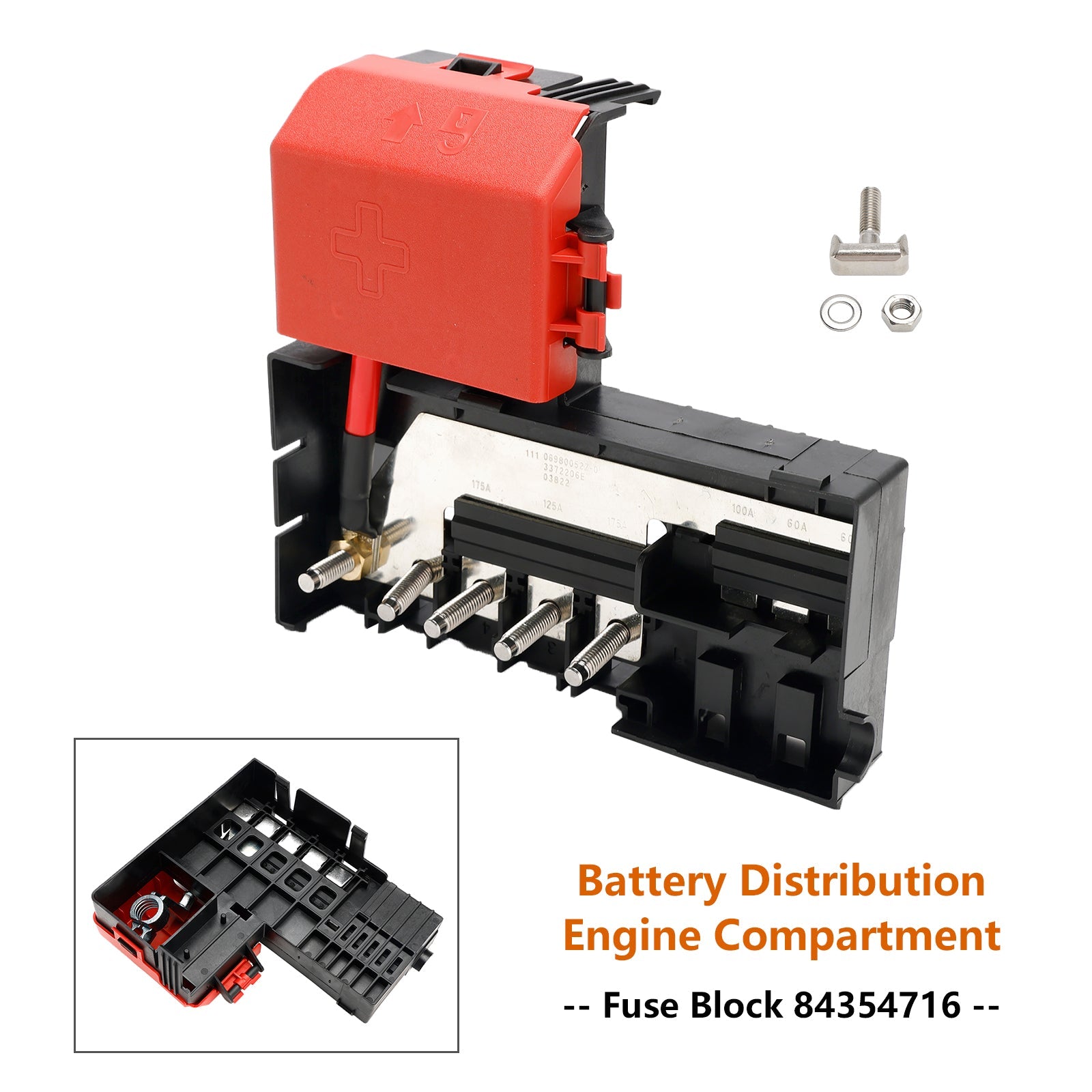 2014-2016 Chevy Silverado 1500 batteridistribusjon Motorrom sikringsblokk 84354716