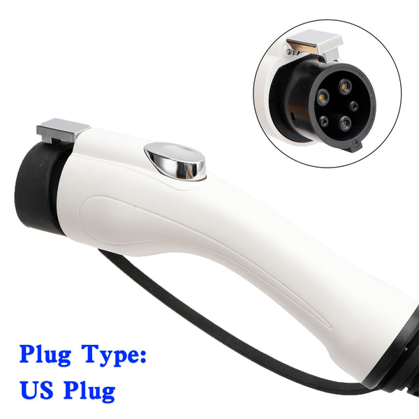 32A 240V EV Charging Cable J1772 US Plug Electric Car Charger 25FT