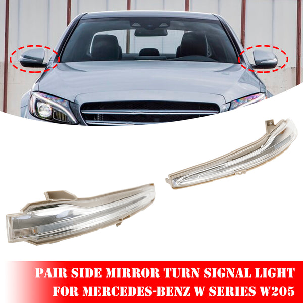 2014-2021 Benz C-Class W205 Pair Side Mirror Turn Signal Light A0999067401 A0999067301