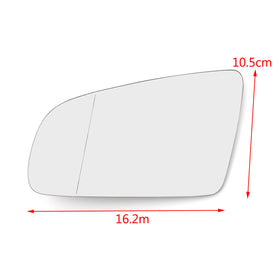 2004-2008 Audi A3/S3 Rétroviseur latéral avant L en verre avec chauffage 8E0857535E générique