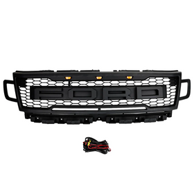 Ford Expedition 2018-2021 Front Bumper Grill Grill Raptor Style W/LED