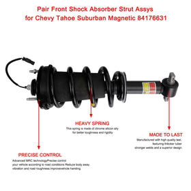 2015–2020 Chevrolet Tahoe 84061228 Paar vordere Stoßdämpferstrebenbaugruppe 84176631 23312167 23317180 84977478 Generisch