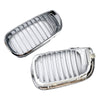 Front Kidney Hood Grille Grill For BMW E46 3 Series 4 Door 2002-2005 Chrome