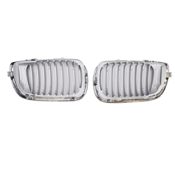 Front Kidney Hood Grille Grill For BMW E46 3 Series 4 Door 2002-2005 Chrome
