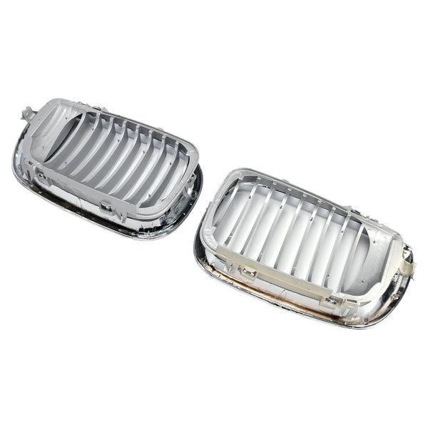 Front Kidney Hood Grille Grill For BMW E46 3 Series 4 Door 2002-2005 Chrome