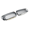 Front Kidney Hood Grille Grill For BMW E46 3 Series 4 Door 2002-2005 Chrome