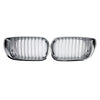 Front Kidney Hood Grille Grill For BMW E46 3 Series 4 Door 2002-2005 Chrome