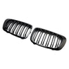 Grilles de calandre de capot avant à Double ligne, noir brillant, pour BMW E46 1998 – 2001, 2 portes génériques