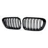 Double Line Fronthaubengrill, glänzend schwarz, für 1998–2001 BMW E46 2-Türer Generic