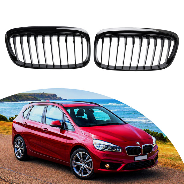 2015-2018 BMW 2-serie Gran Tourer F45 F46 Glanssvart Front Grill Generic