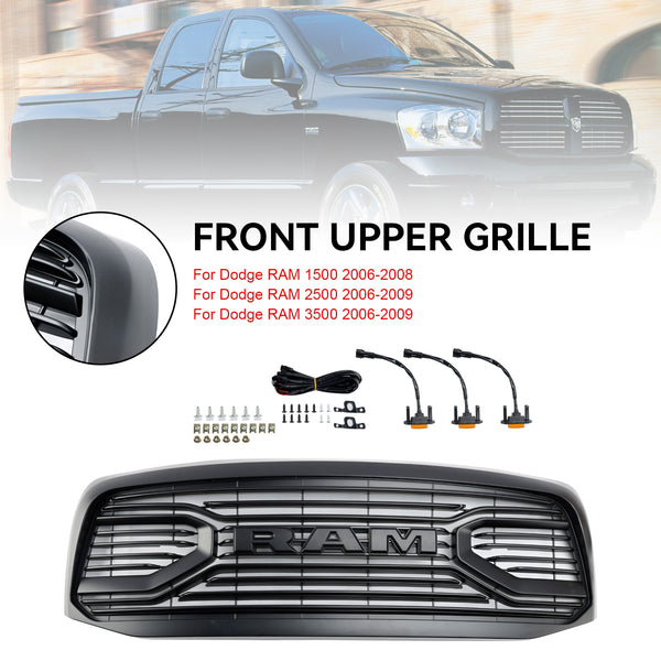 2006-2009 RAM 2500 3500 Dodge Front Bumper Grill Replacement Generic