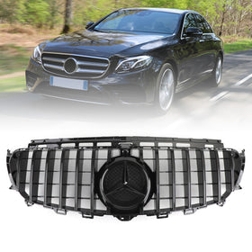 2016-2019 BenzW213 E-klass AMG främre grill med byte av KAMERA & logotyp Allmänt