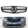 Benz C-Class W204 C300 C350 2008-2014 Front Bumper Grille Grill w/LED