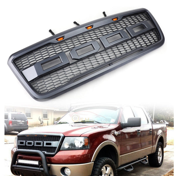 2004-2008 Ford F150 Raptor Style Grille Zwart/Grijs/Zwart Voor Kiezen Generiek