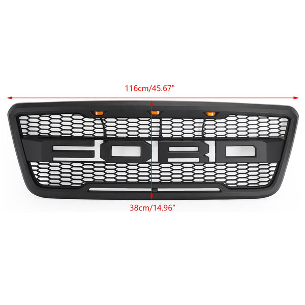 2004-2008 Ford F150 Raptor Style Grille Zwart/Grijs/Zwart Voor Kiezen Generiek