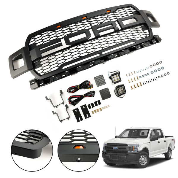 2018-2020 Ford F150 Super Duty voorbumpergrille met LED Generiek