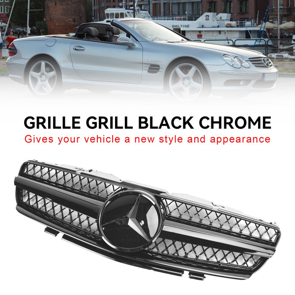 2003-2006 Benz R230 SL500 SL600 SL55 Bovenste grill voorzijde Generiek