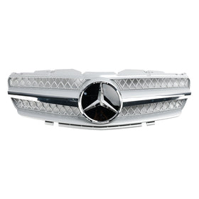 2003-2006 Benz SL-klass R230 SL500 SL600 SL55 främre stötfångare övre grill