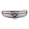 2008-14 Benz W204 C200 C300 Mercedes Diamond Black Chrome Front Grill Grill Replacement Generic