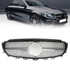 2017-2019 Benz W213 E200 E250 E300 Griglia anteriore con bordo argento diamante Generico
