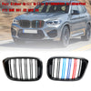 2018–2021 BMW G01 X3 G02 X4 2PCS M-Color Nierengrill 51138469959 Gloss Black Generic