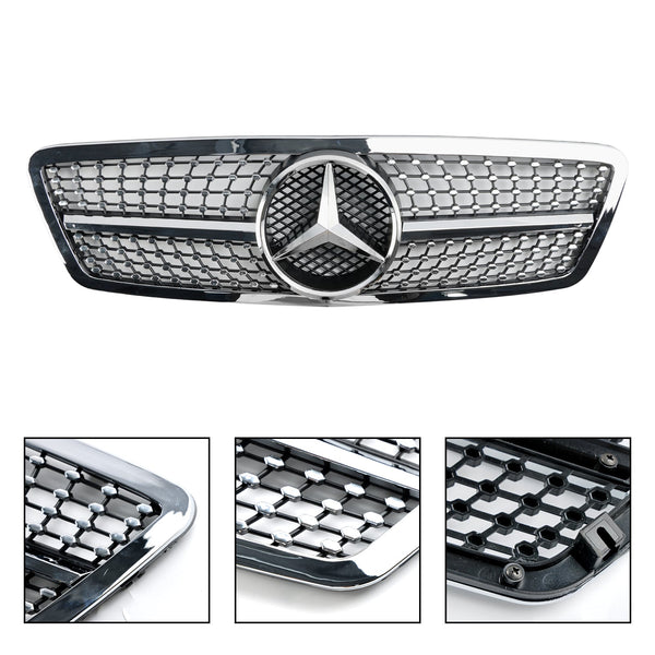 2001-2007 Benz C-Class W203 C230 C320 C240 Front Bumper Kidney Grill Replacement