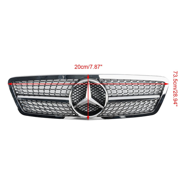 2001-2007 Benz C-Class W203 C230 C320 C240 Front Bumper Kidney Grill Replacement