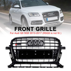 2013-2017 Audi Q5 8R Zwart RSQ5-stijl Honingraatgaas Sport Hex Grill Algemeen