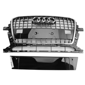 2013-2017 Audi Q5 SQ5 8R Chrome Front Mesh Sport Hex Grille Grill