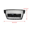 2009-2012 Audi A4/A4 Avant/S4 B8 Honeycomb Sport Mesh Hex Grill + Venstre Høyre Tåke Grill