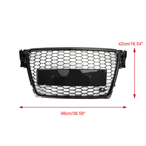 2009-2012 Audi A4/A4 Avant/S4 B8 Honeycomb Sport Mesh Hex Grill + Venstre Høyre Tåke Grill