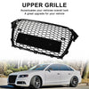 2013-2016 Audi A4 S4 Grill Rs4 Style Mesh Front Bumper Gloss Black Grill