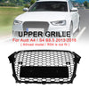2013-2016 Audi A4 S4 Grill Rs4 Style Mesh Front Bumper Gloss Black Grill