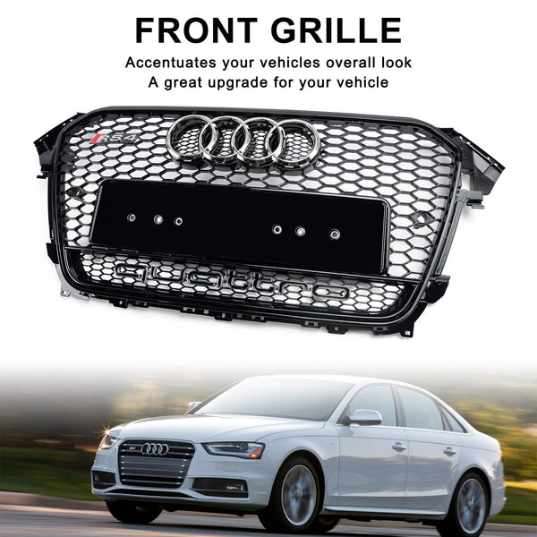 2013-2016 Audi A4 S4 B8.5 w/ Quattro RS4 Style Front Bumper Grill Grille Generic