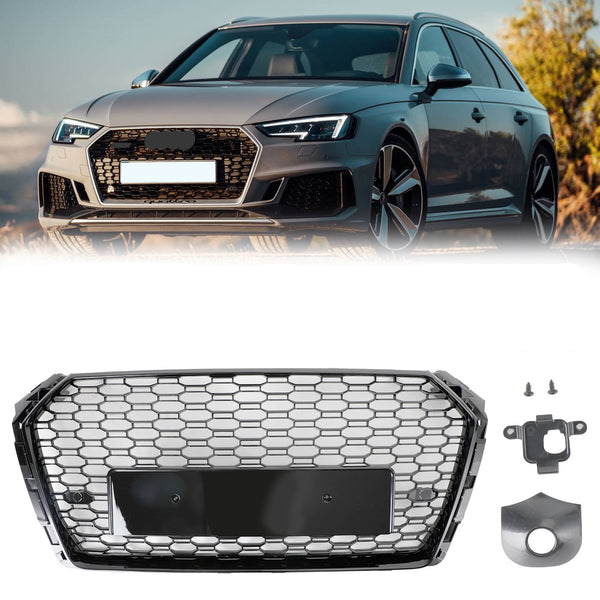 Audi 2017-2019 A4 S4 Honeycomb Mesh Hex Grille RS4 Style Grill