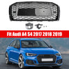Audi 2017-2019 A4 S4 Honeycomb Mesh Hex Grille RS4 Style Grill