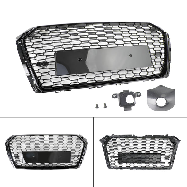 Audi 2017-2019 A4 S4 Honeycomb Mesh Hex Grille RS4 Style Grill