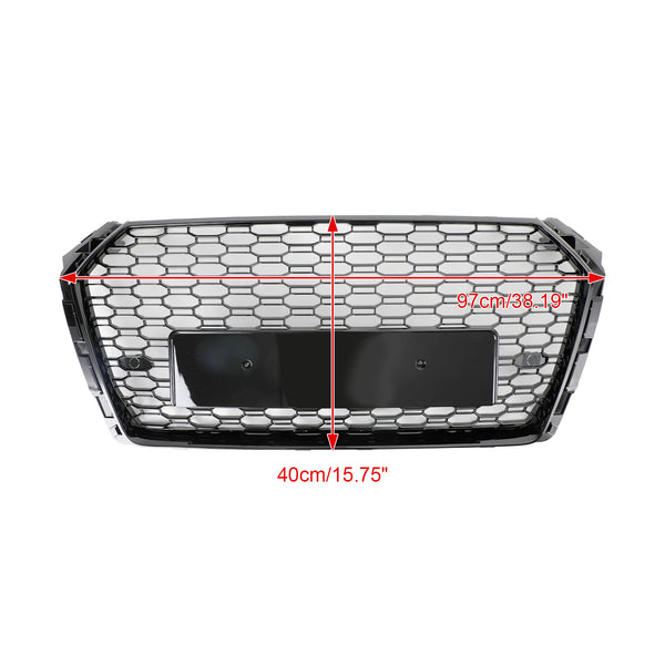 Audi 2017-2019 A4 S4 Honeycomb Mesh Hex Grille RS4 Style Grill