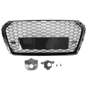 Audi 2017-2019 A4 S4 Honeycomb Mesh Hex Grille Rs4 Style Grill