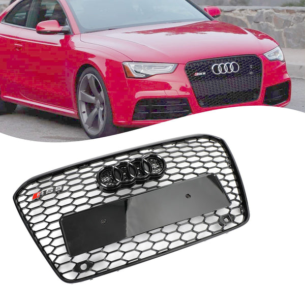 Audi 2013-2016 A5/S5 B8.5 Exchange Into RS5 Style Honeycomb Mesh Front Bumper Grill