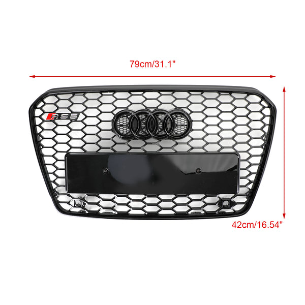 2013-2016 Audi A5/S5 B8.5 Exchange Into RS5 Style Honeycomb Mesh Front Bumper Grill Generic