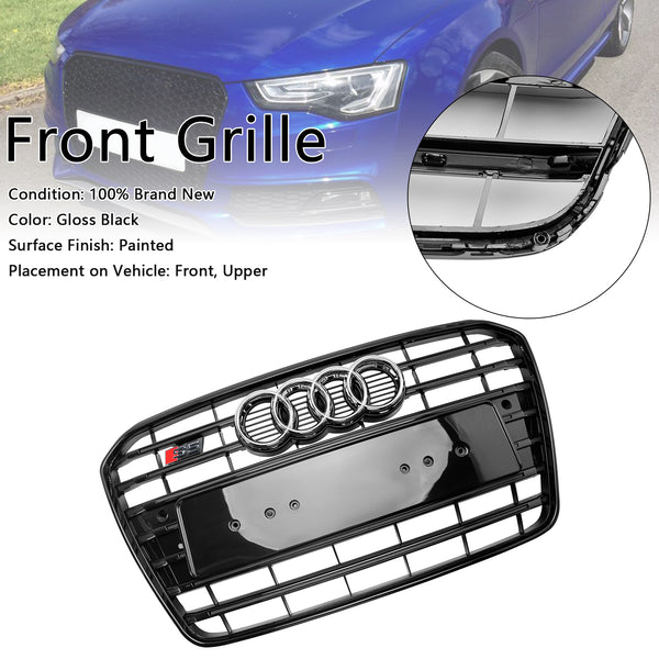 2013-2016 Audi A5 S5 B8.5 S5 Style Front Bumper Grille Grill Black Generic