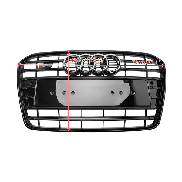 2013-2016 Audi A5 S5 B8.5 S5-stijl voorbumpergrille Grill zwart generiek