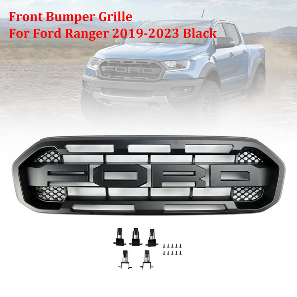 Grille de pare-chocs avant style Raptor noir Ford Ranger 2019-2023 générique