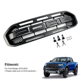 Ford Ranger 2019-2023 Black Raptor Style Front Bumper Grille Generic