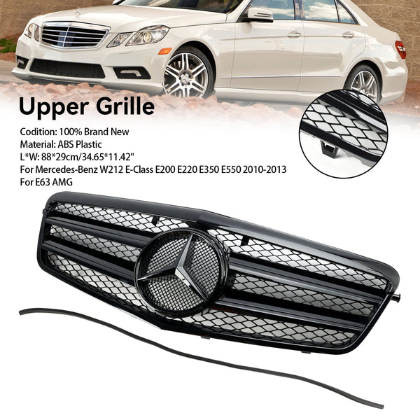 09/2009-02/2013 Mercedes-Benz E-Class W212 E200 E220 E350 E550 Front Bumper Grille Grill Generic