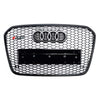 2012-2015 Audi A6 C7 S6 RS6-stijl honingraat voorbumpergrille Grill algemeen