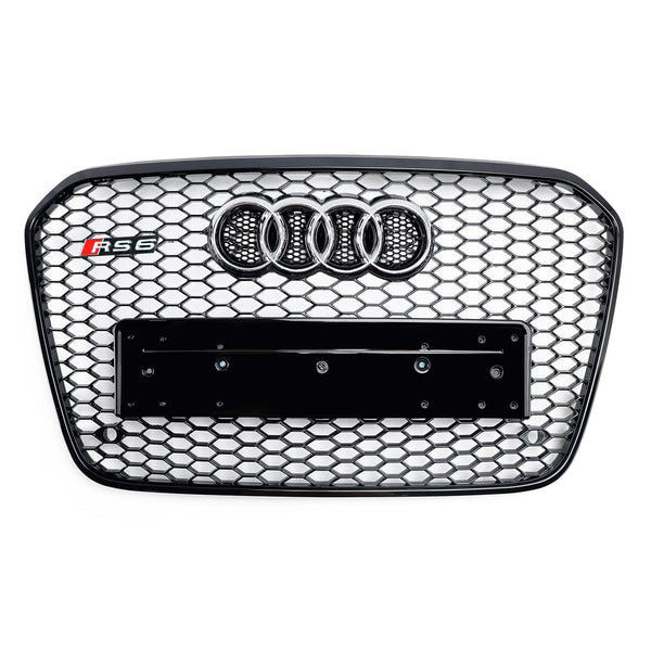 Griglia per paraurti anteriore a nido d'ape stile Audi A6 C7 S6 RS6 2012-2015 generica