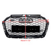 2017–2019 Audi A3 S3 8V RS3 Style Black Honeycomb Mesh Front Bumper Grille Generic