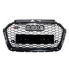 2017–2019 Audi A3 S3 8V RS3 Style Black Honeycomb Mesh Front Bumper Grille Generic